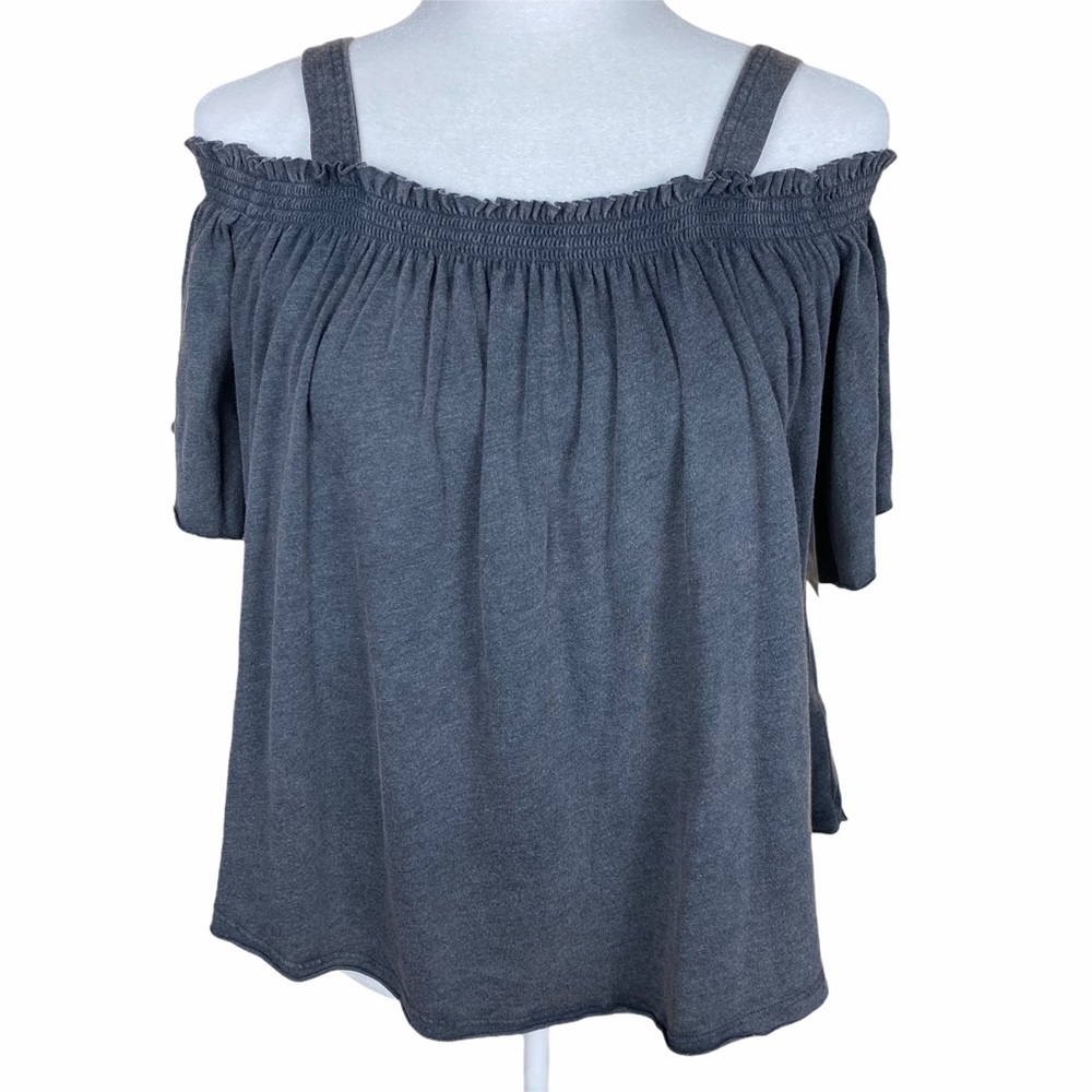 Free People We The Free Burnout Cold Shoulder T-shirt Top